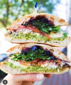 Blueberry Pesto Sandwich