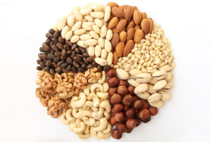 Assorted Nuts In The Form Of A Circle