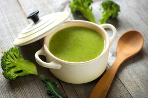 Fresh broccoli soup