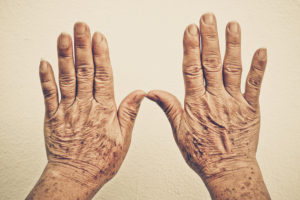 hands of old female
