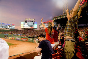 Boston - May 30: Fans Do The Wave At Historic Fenway Park During
