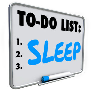 Sleep word on to do list to remind you to remember to get rest t