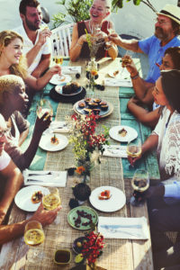 Diverse Friends People Group Eating Food Concept
